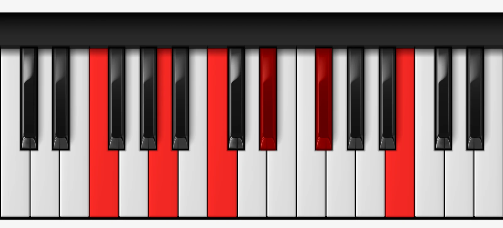 F 7♭9♯11 piano chord, root position — F, A, C, Eb, Gb, B