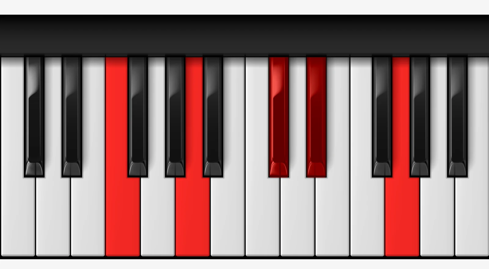 F 9♯5 piano chord, root position — F, A, C#, Eb, G
