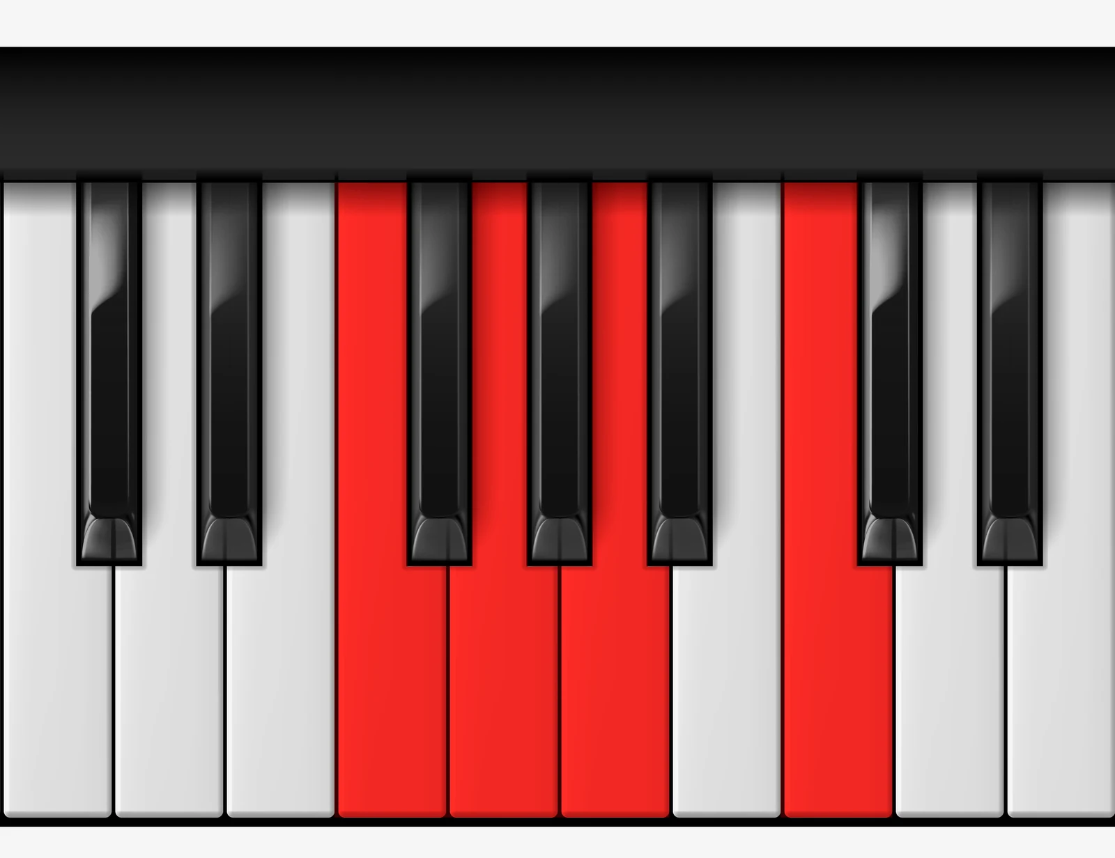 F Add 9 piano chord, 3rd inversion — F, G, A, C