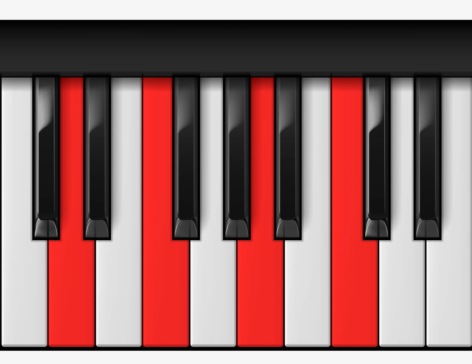 F Major 6 piano chord, 3rd inversion — D, F, A, C