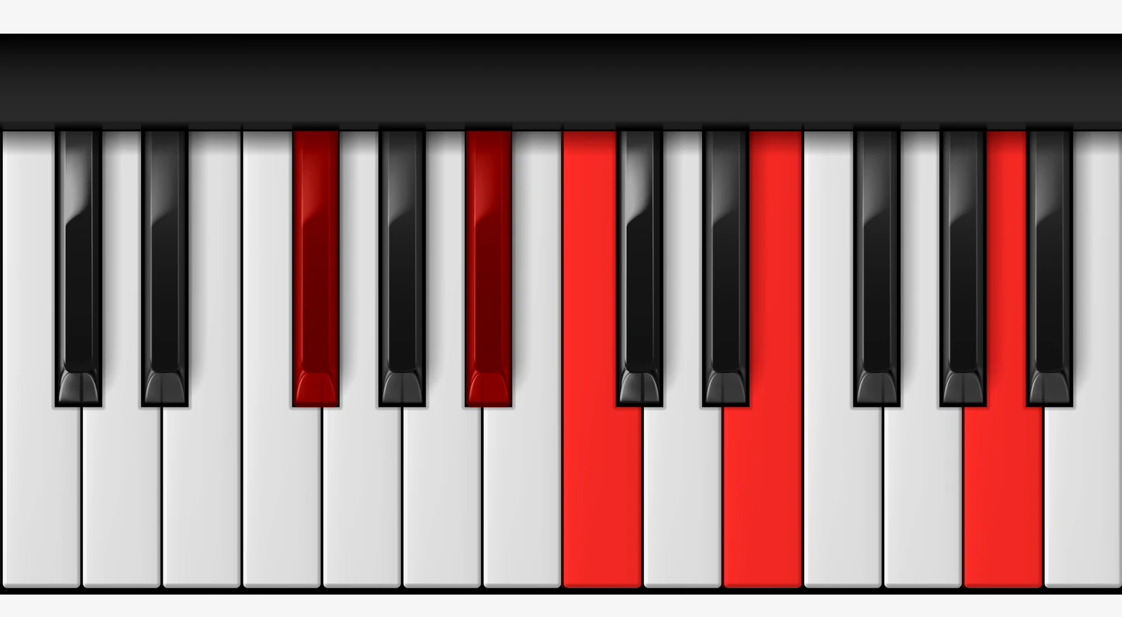 F# 7♭5♯9 piano chord, root position — F#, A#, C, E, A