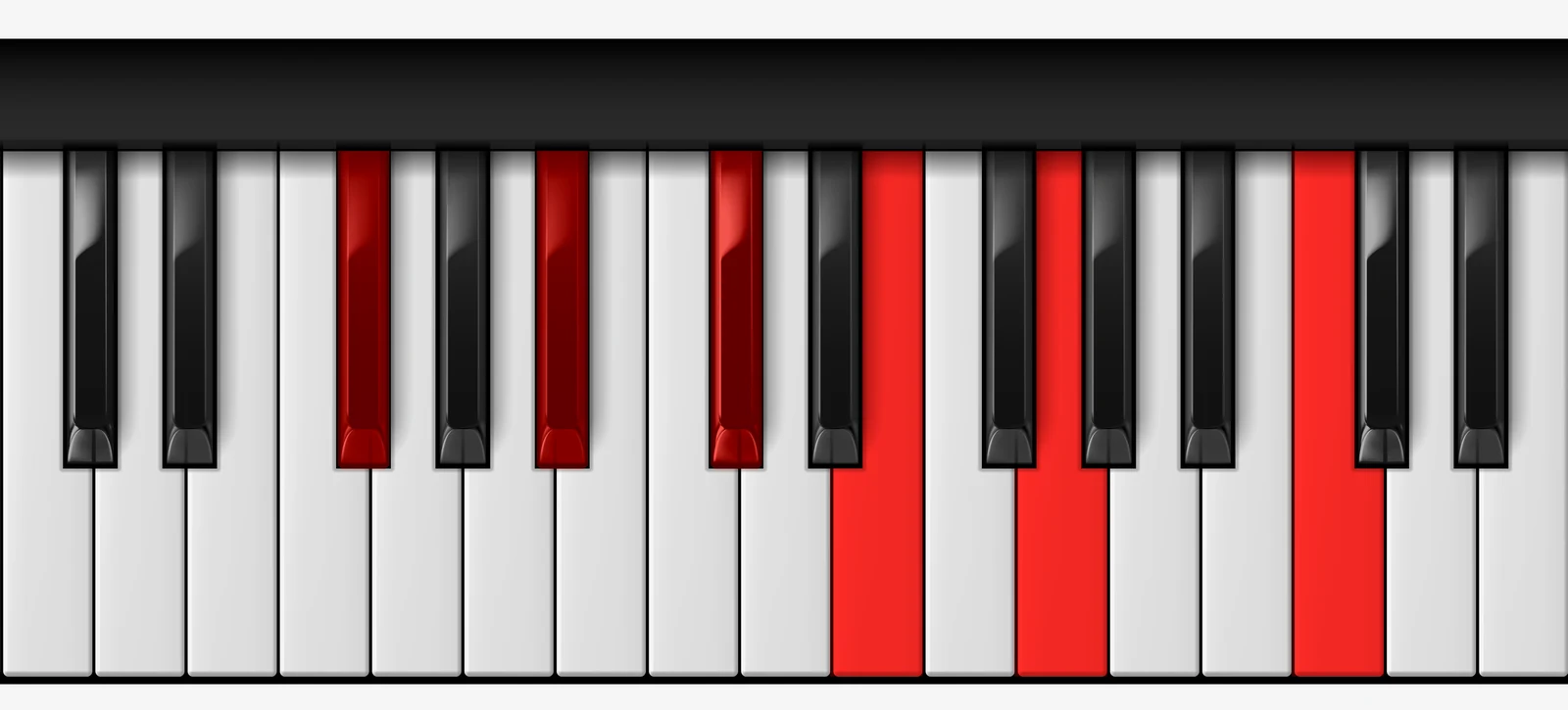 F# 7♭9♯11 piano chord, root position — F#, A#, C#, E, G, C
