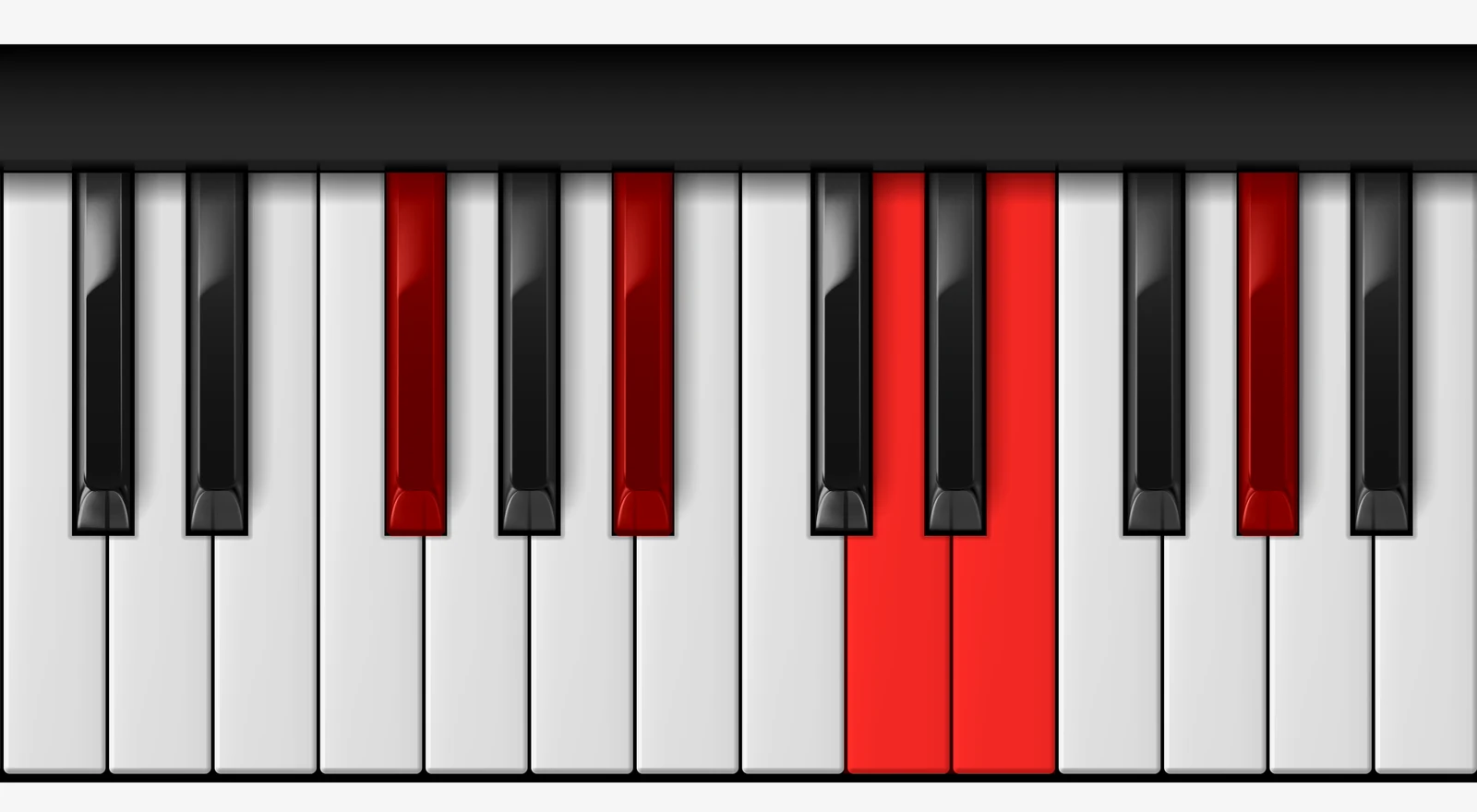 F# 9♯5 piano chord, root position — F#, A#, D, E, G#