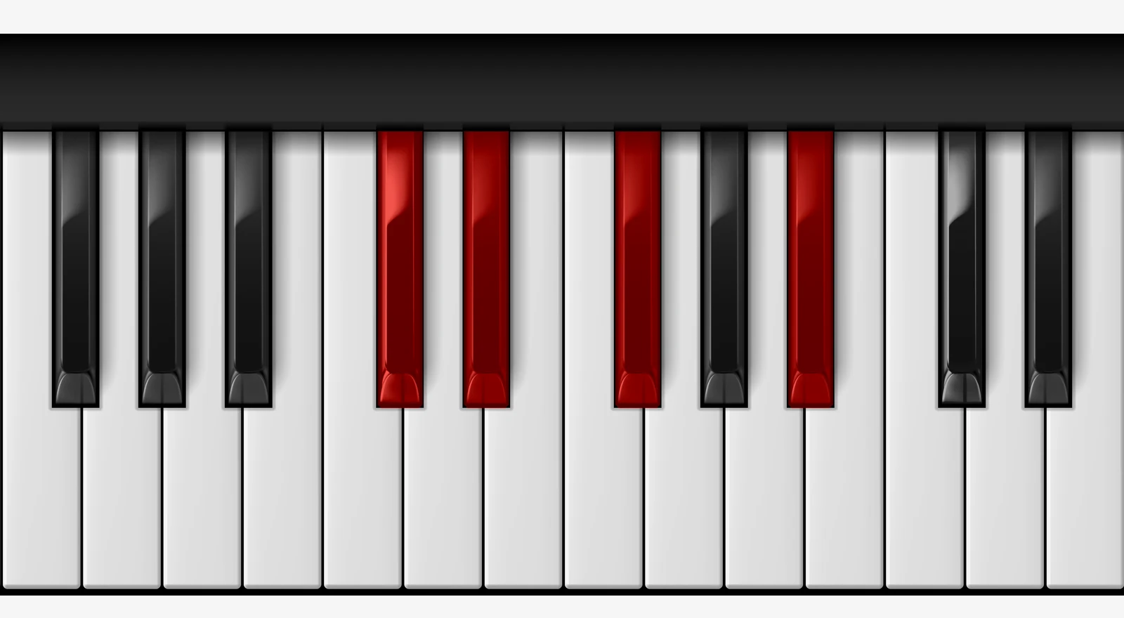 F# Major 6 piano chord, 2nd inversion — C#, D#, F#, A#
