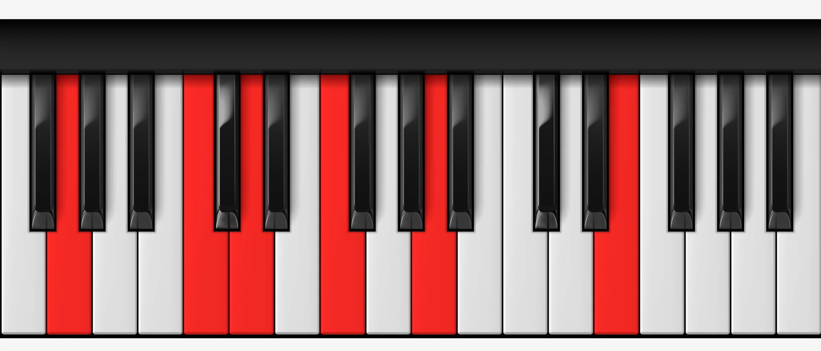G 13sus4 piano chord, root position — G, C, D, F, A, E