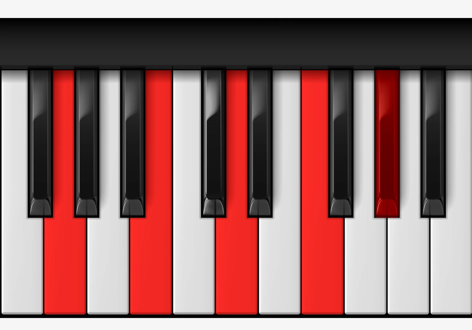G 7♭9 piano chord, root position — G, B, D, F, Ab