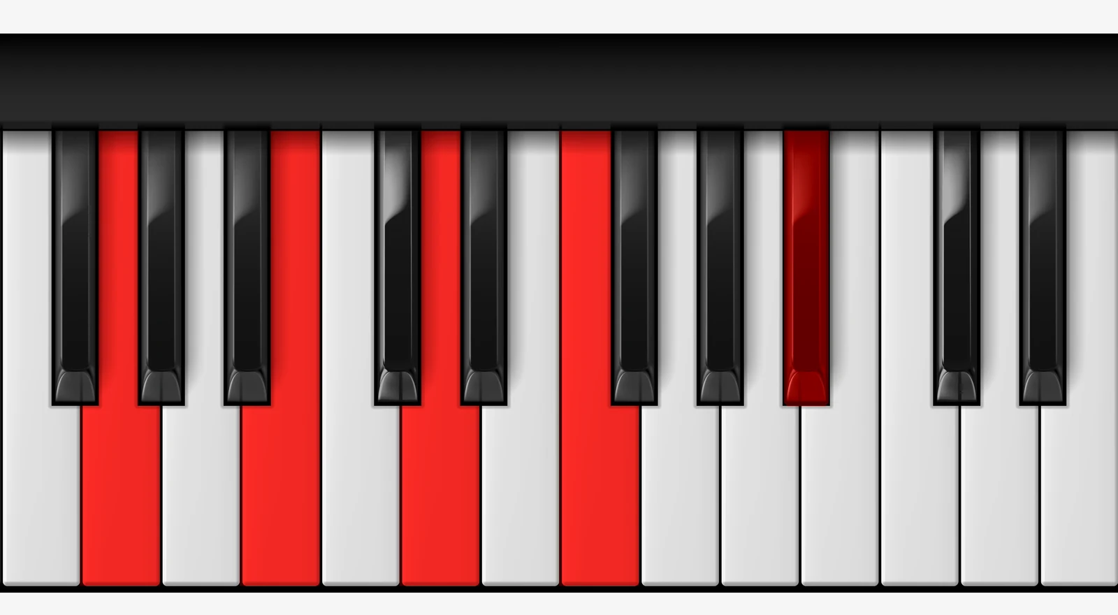 G 7♯9 piano chord, root position — G, B, D, F, A#