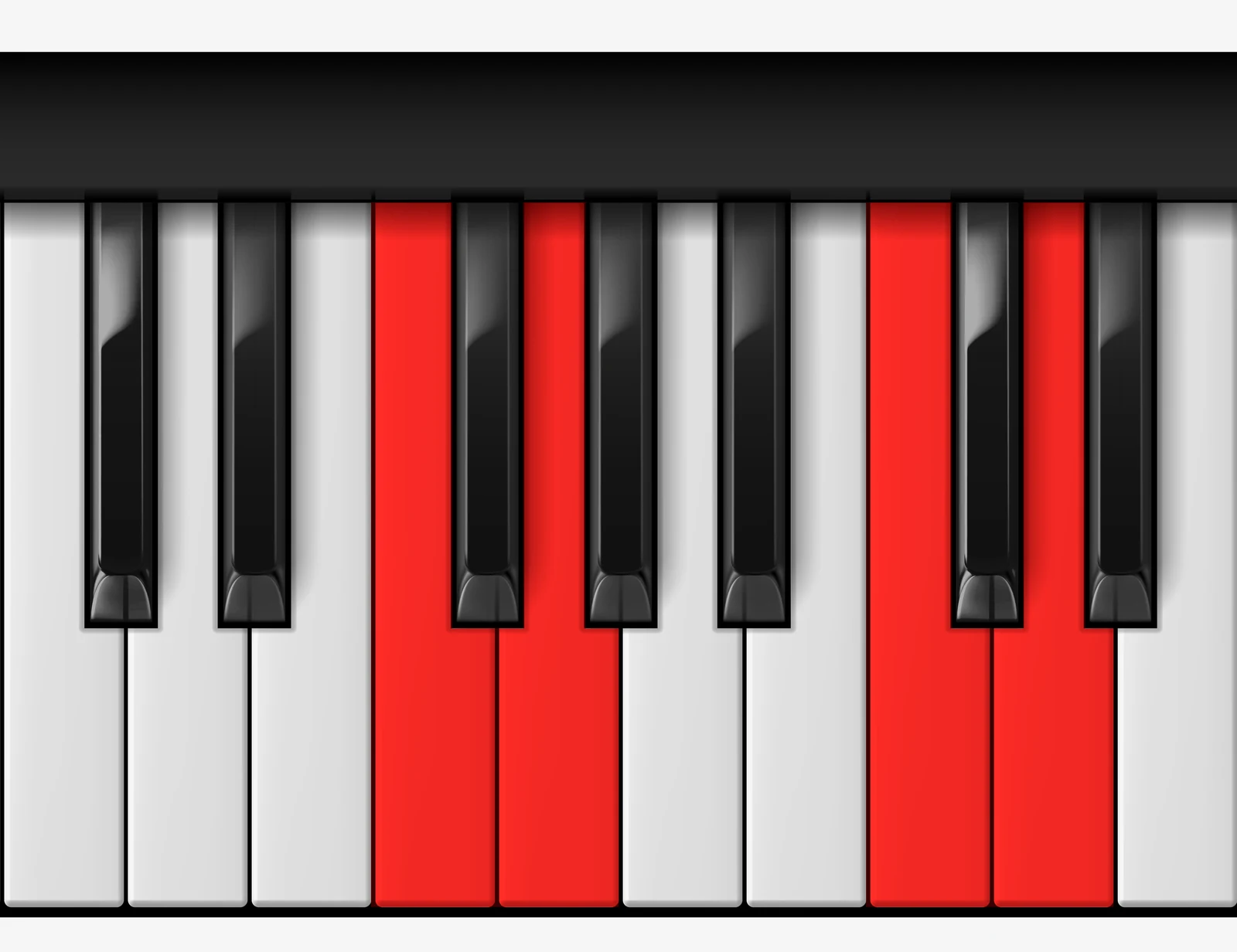 G 7sus4 piano chord, 3rd inversion — F, G, C, D