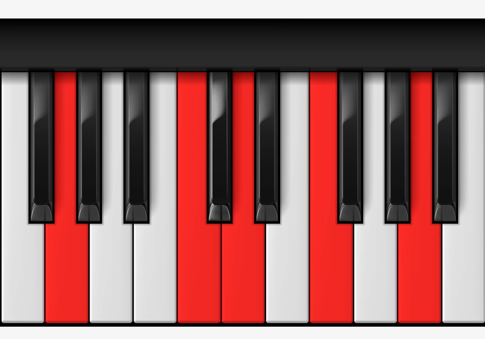 G 9sus4 piano chord, root position — G, C, D, F, A