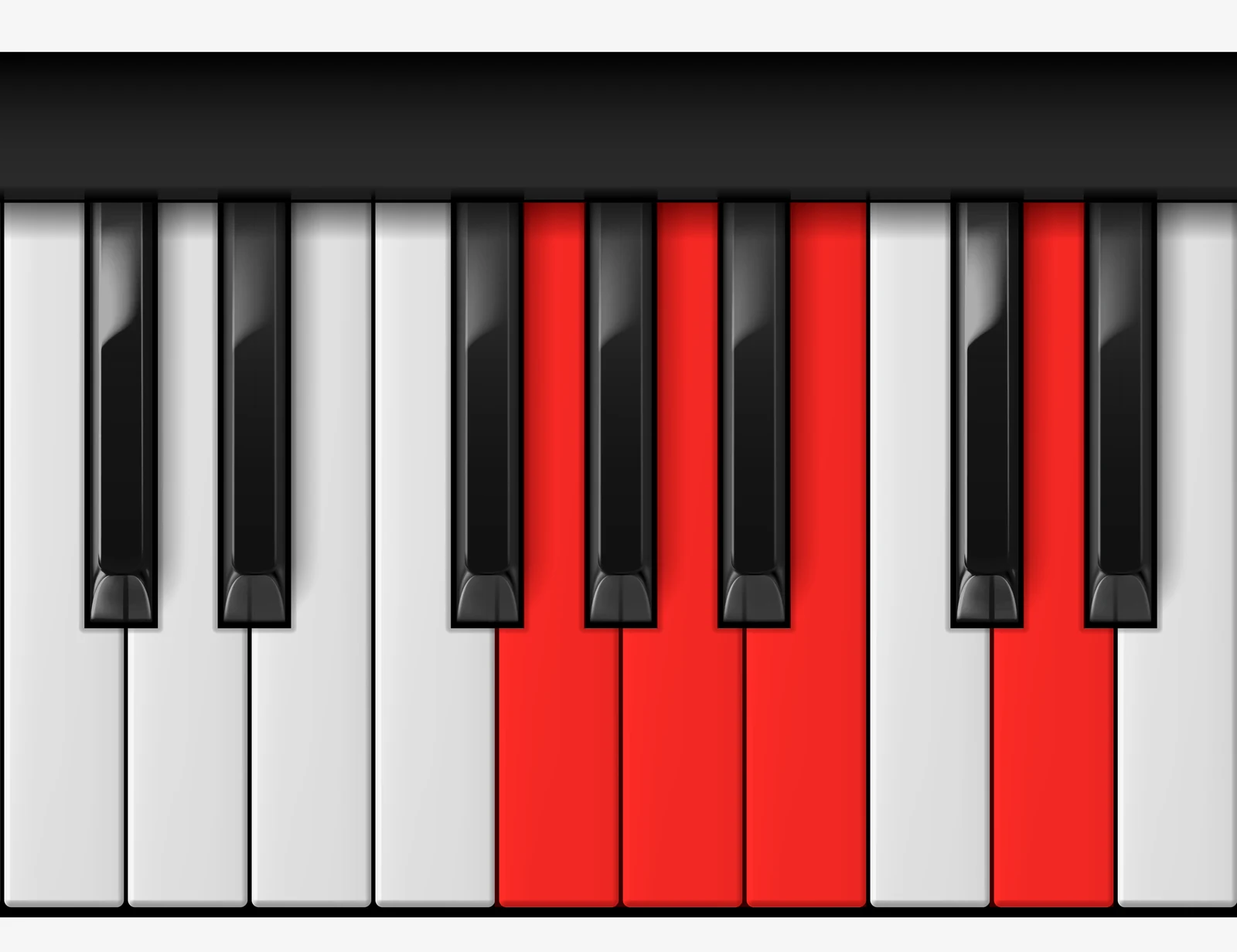 G Add 9 piano chord, 3rd inversion — G, A, B, D