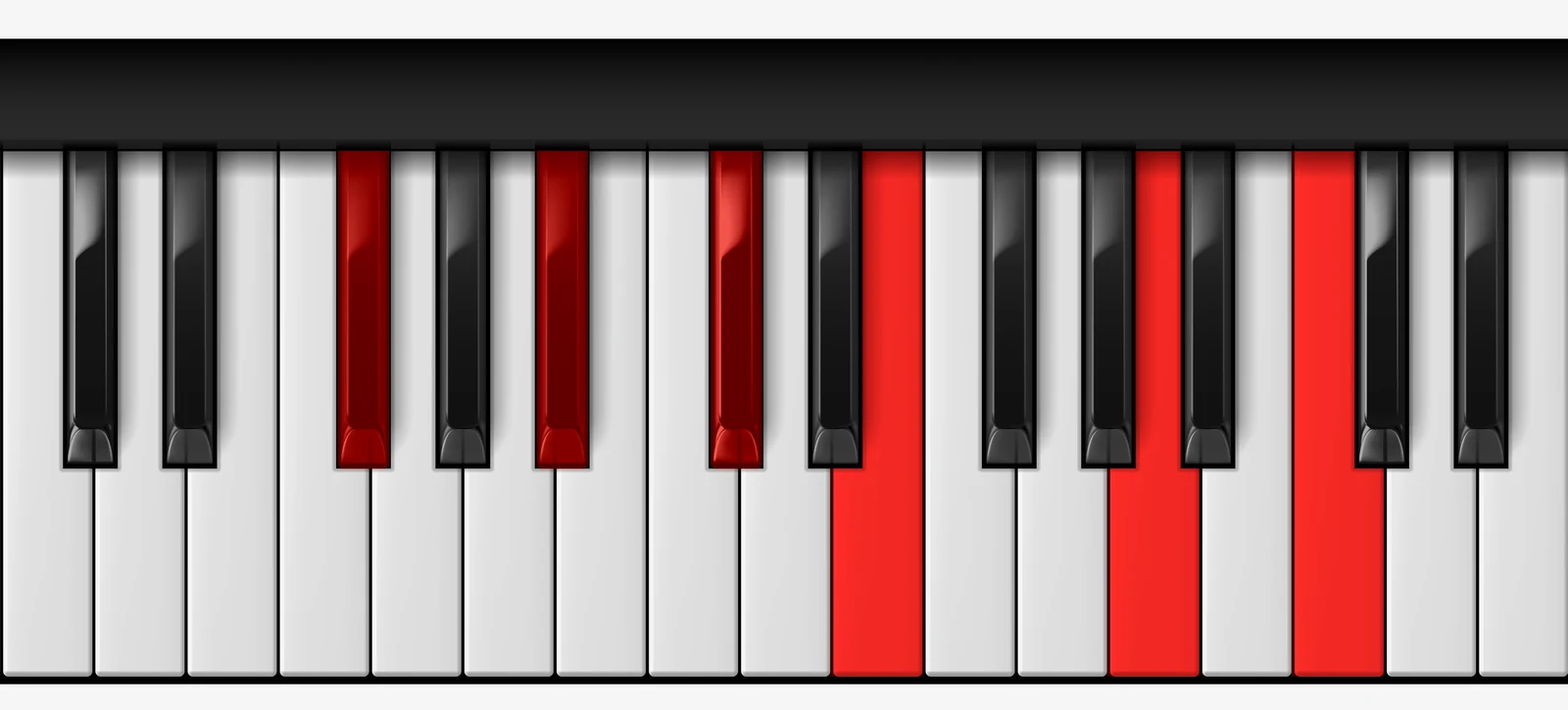 Gb 7♯9♯11 piano chord, root position — Gb, Bb, Db, E, A, C