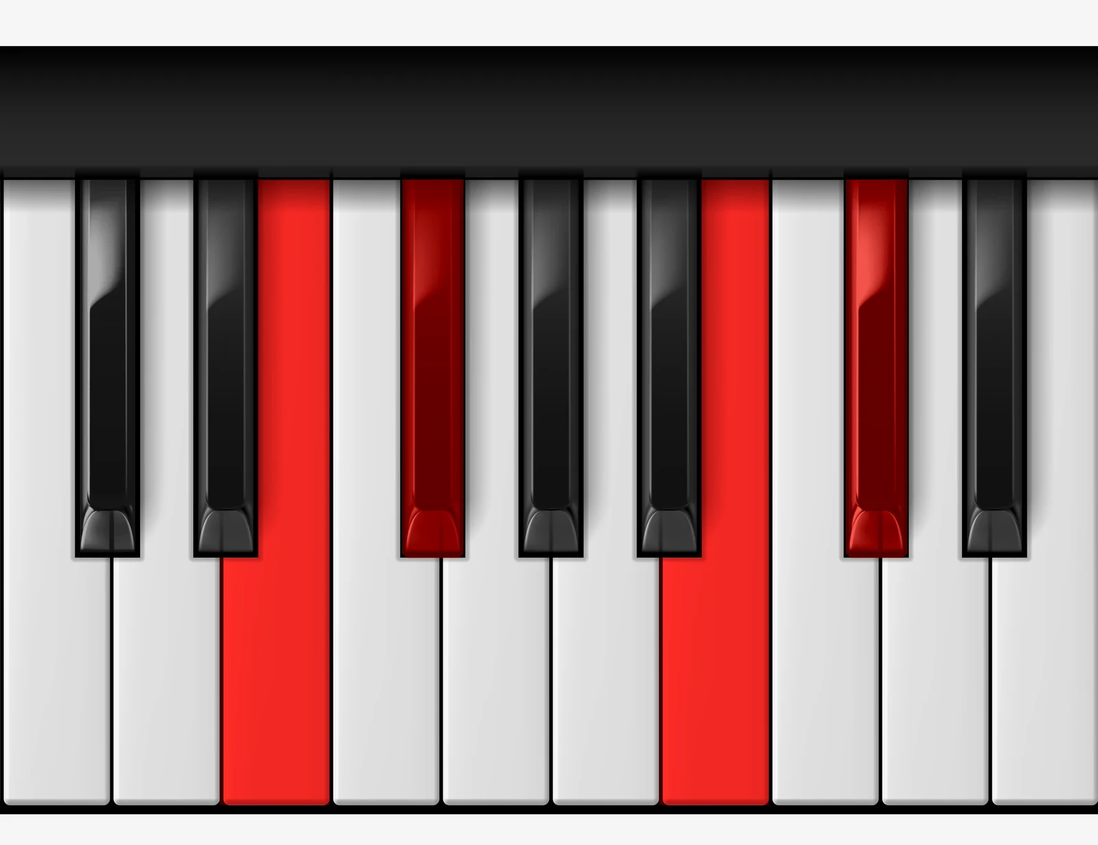 Gb 7sus4 piano chord, 3rd inversion — E, Gb, B, Db