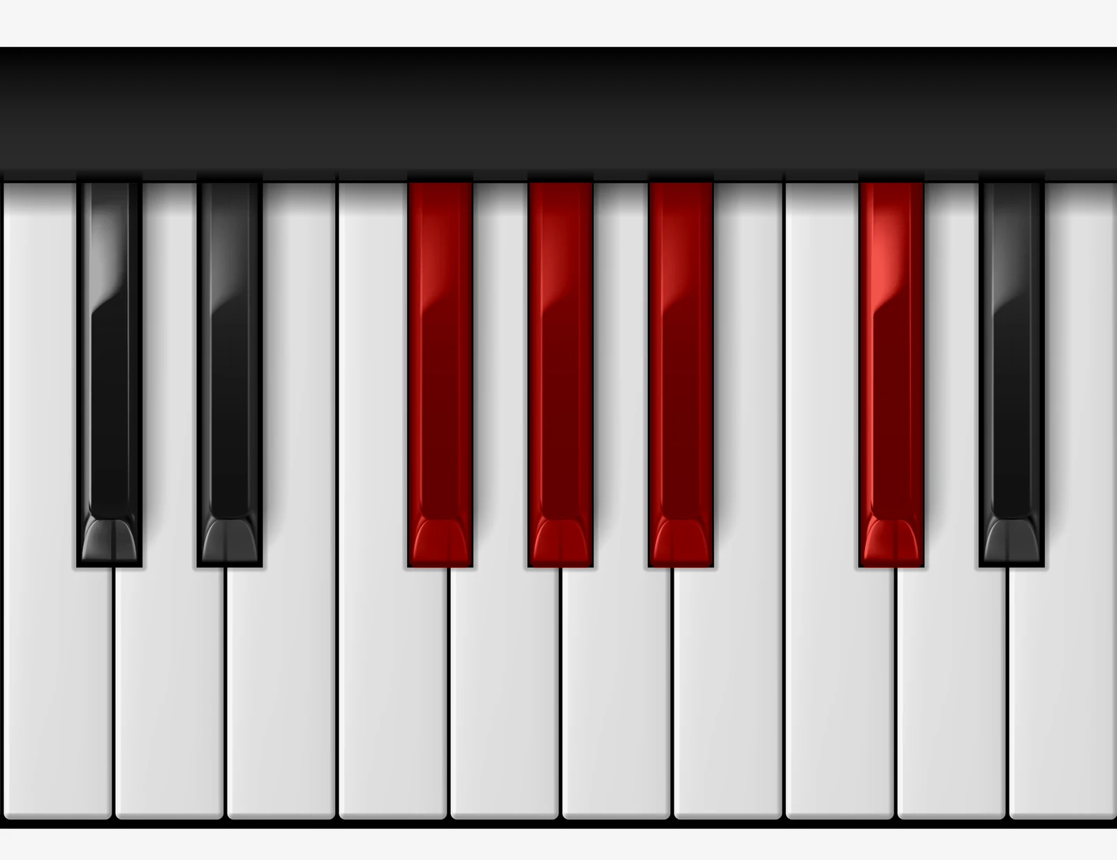 Gb Add 9 piano chord, 3rd inversion — Gb, Ab, Bb, Db