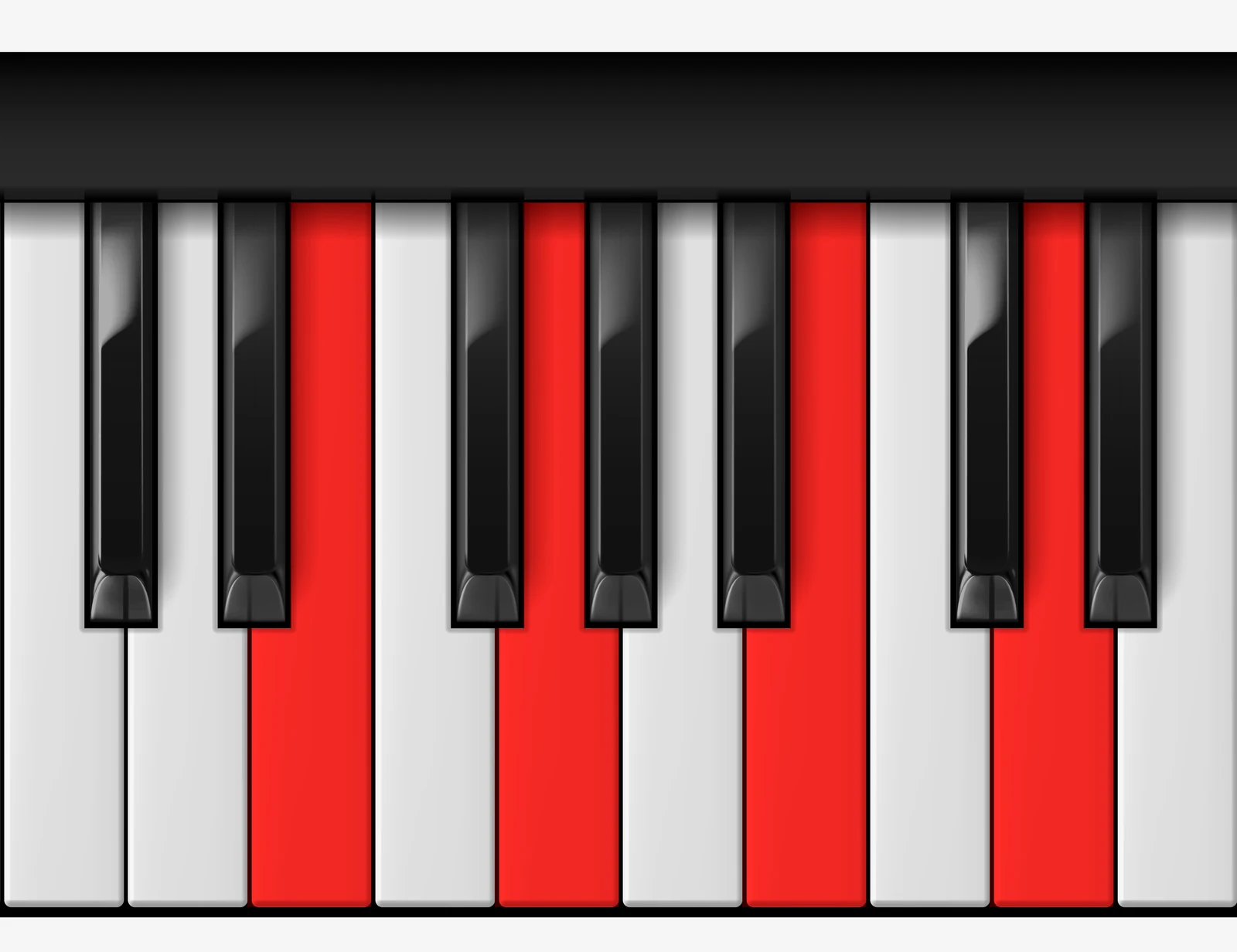 G Major 6 piano chord, 3rd inversion — E, G, B, D