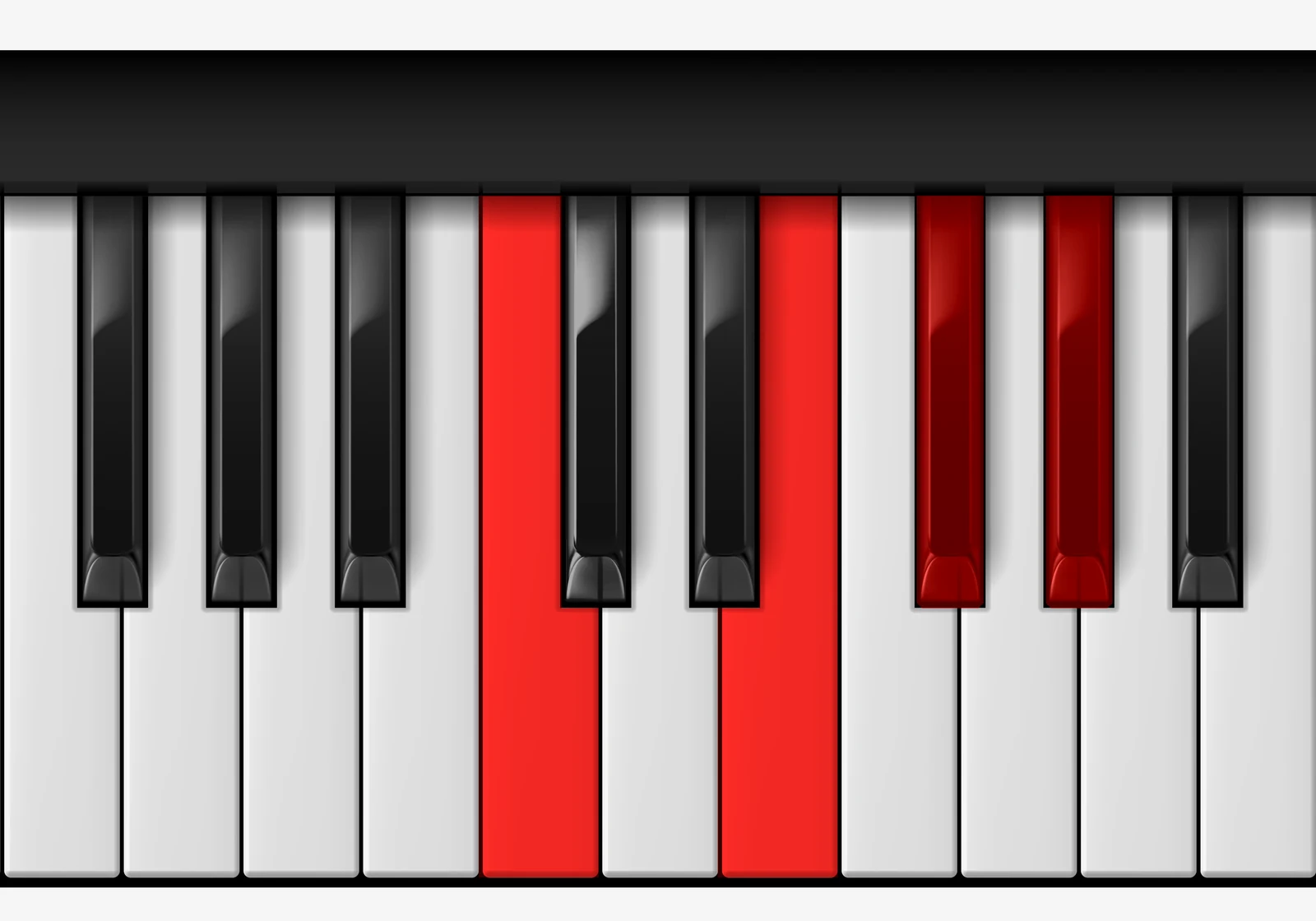 G# 7♯5 piano chord, 1st inversion — C, E, F#, G#