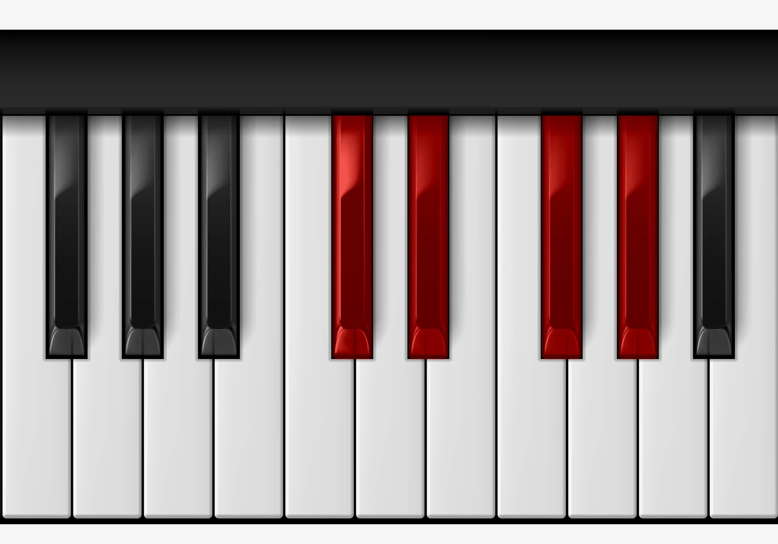 G# 7sus4 piano chord, 1st inversion — C#, D#, F#, G#