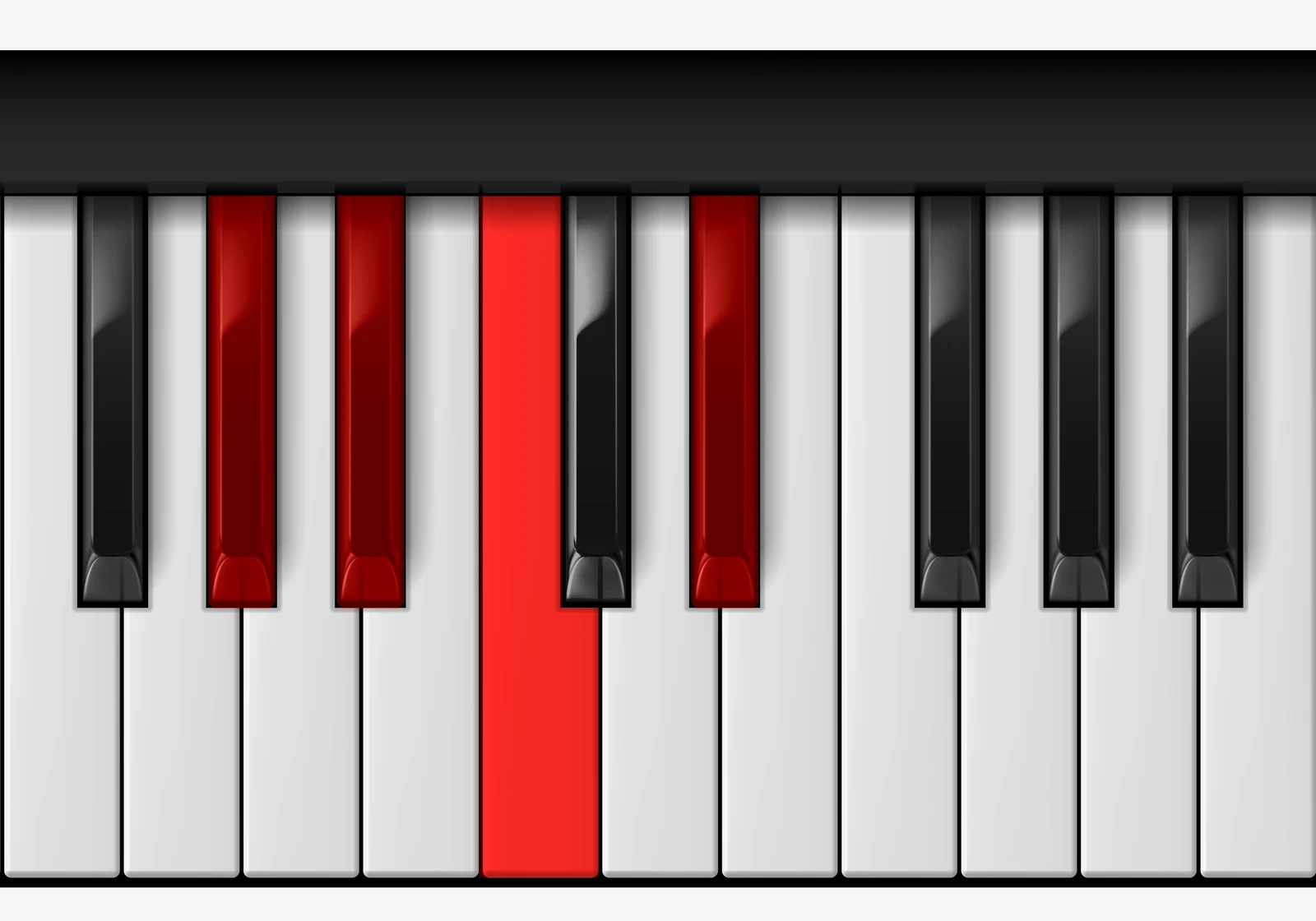 G# Add 9 piano chord, 3rd inversion — G#, A#, C, D#