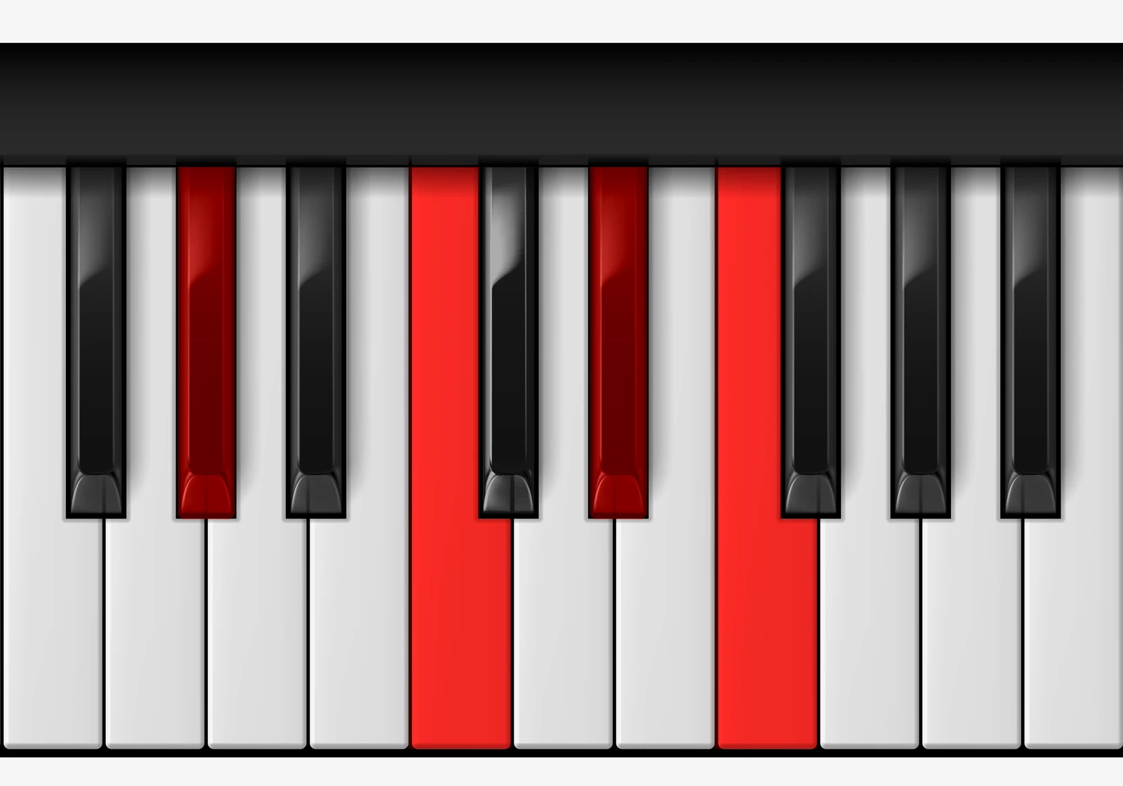 G# Major 6 piano chord, root position — G#, B#, D#, E#